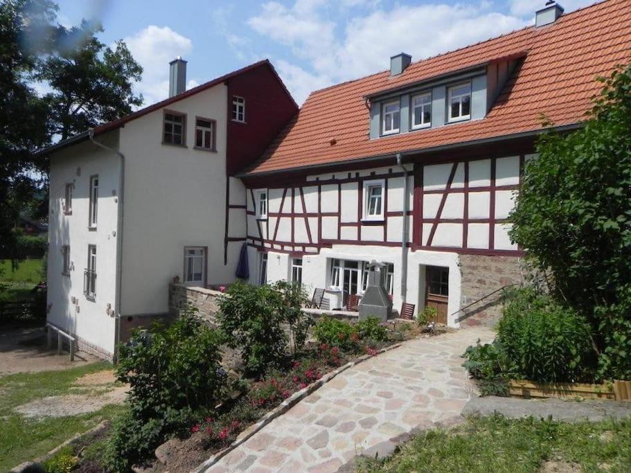 Ferienwohnung Tiererlebnishof Obermuehle Biebergemund Esterno foto
