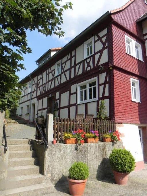 Ferienwohnung Tiererlebnishof Obermuehle Biebergemund Esterno foto